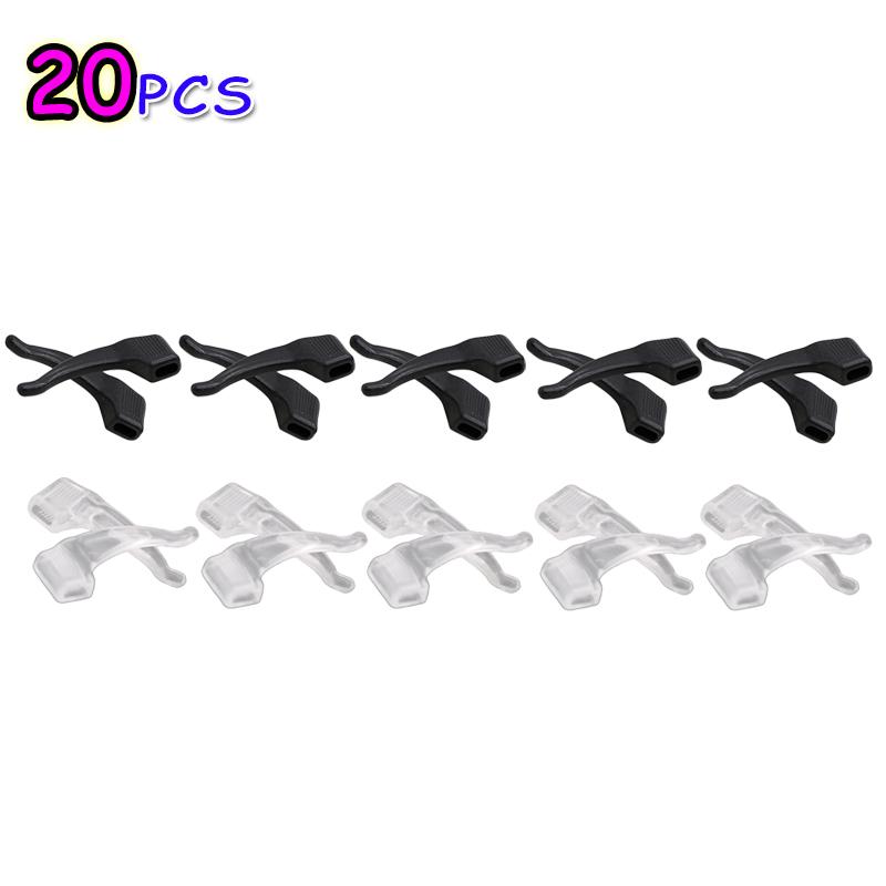 Wholesale Silicone Anti-slip Ear Hooks Glasses Leg Ear Sleeve Bracket Fastener Clear Grips Eyewear Holder Eyeglasses Accessories