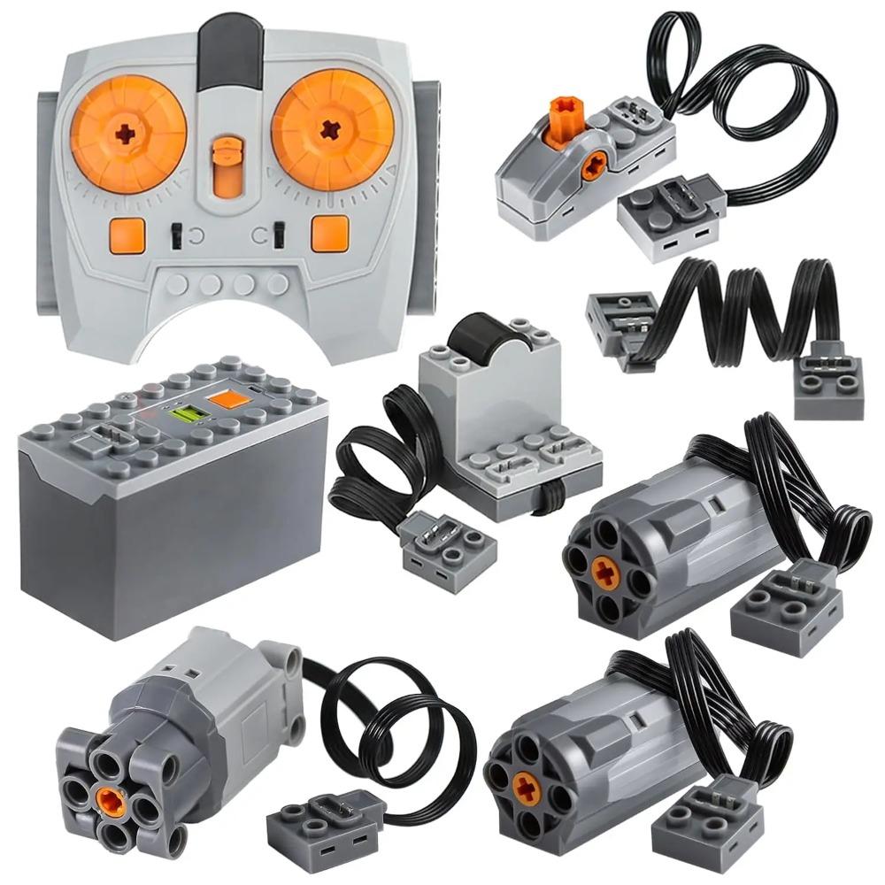 

Набор Technic M/L Мотор Высокотехнологичные Кубики с Инфракрасным Пультом Управления + Детали для Расширения Батарейного Отсека MOC PF Кирпичики DIY Игрушки