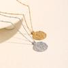 Fashionable Gold Sun Smiley Face Pendant Necklace Unique Women Jewelry Accessory For Daily Wear Stylish Gift