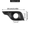 New For Citroen DS4 2011-2015 Front Bumper Fog Lamp Grille Trim Left or Right ABS Black 745375 Easy Installation Car Accessories