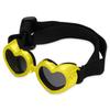 Fashion Heart-shaped Puppy Eyeglasses UV Protection Waterproof Dog Eyewear Glasses Adjustable Strap Dog Sunglasses Pet Supplies