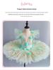 Kleines Schwan Strapless Ballettkleid: Puff-Mesh-Rock & Spitze für Kinderaufführungen