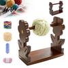 Yarn Holder for Crochet Rotatable Wooden Rack, Easy Assembly Ball Dispenser, Wool Thread Smooth Rotation Spool Stand Embroidery Crafting Projects