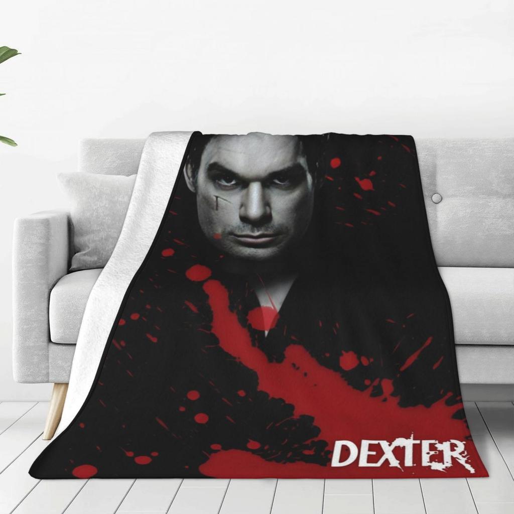 Custom Ultra-Soft Fleece Dexter Morgan Throw Blanket Warm Flannel Movie Blankets For Bed Office Sofa Bedspreads
