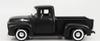MotorMax 1/24 Scale American Car Diecast Model Car Ford F-100 Pumpkin Pickup Truck 1955 (Matte Black) [Parallel Import]