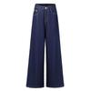 Non-fading Denim High-waist Comfortable Fit Wide-leg Pants for Women Draped Wide-leg Jeans for Women Women Slimming
