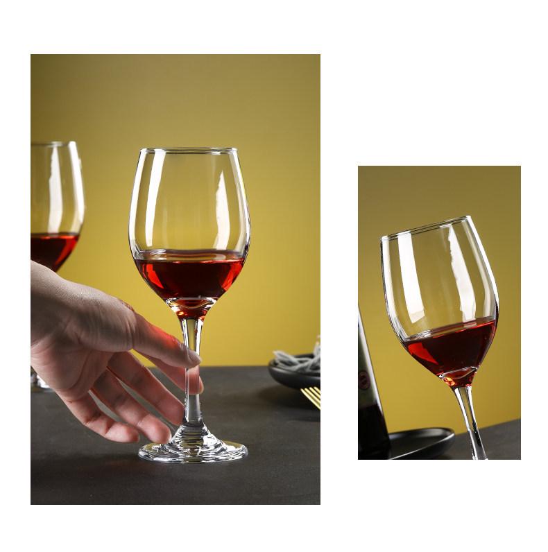 Set of 6 Tall Stem Red Wine Glasses - Elegant Light Luxury for Home Use, Champagne and Brandy Glasses, Creative Design