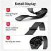 22mm Universal Magnetic Metal Watch Band Bamboo Link Stainless Steel Strap Replacement Wristband For Huawei GT6 GT5 Watch 6 Pro 5 Pro Samsung Garmin