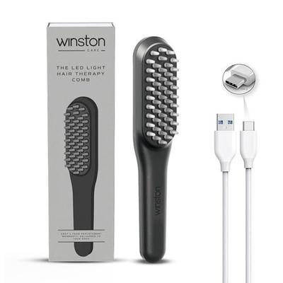 Hair Growth Comb with Red  Blue Light Therapy  Head Massager  Scalp Treatment, Hair Fall Control Rechargeable Electric Detangler for Men  Women (Grey)