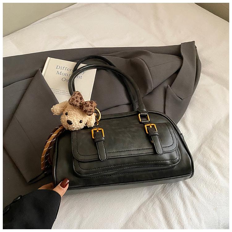 Trendy Fashion Portable Underarm Bowling Bag Women's Autumn New Large-capacity Shoulder Pillow Bag