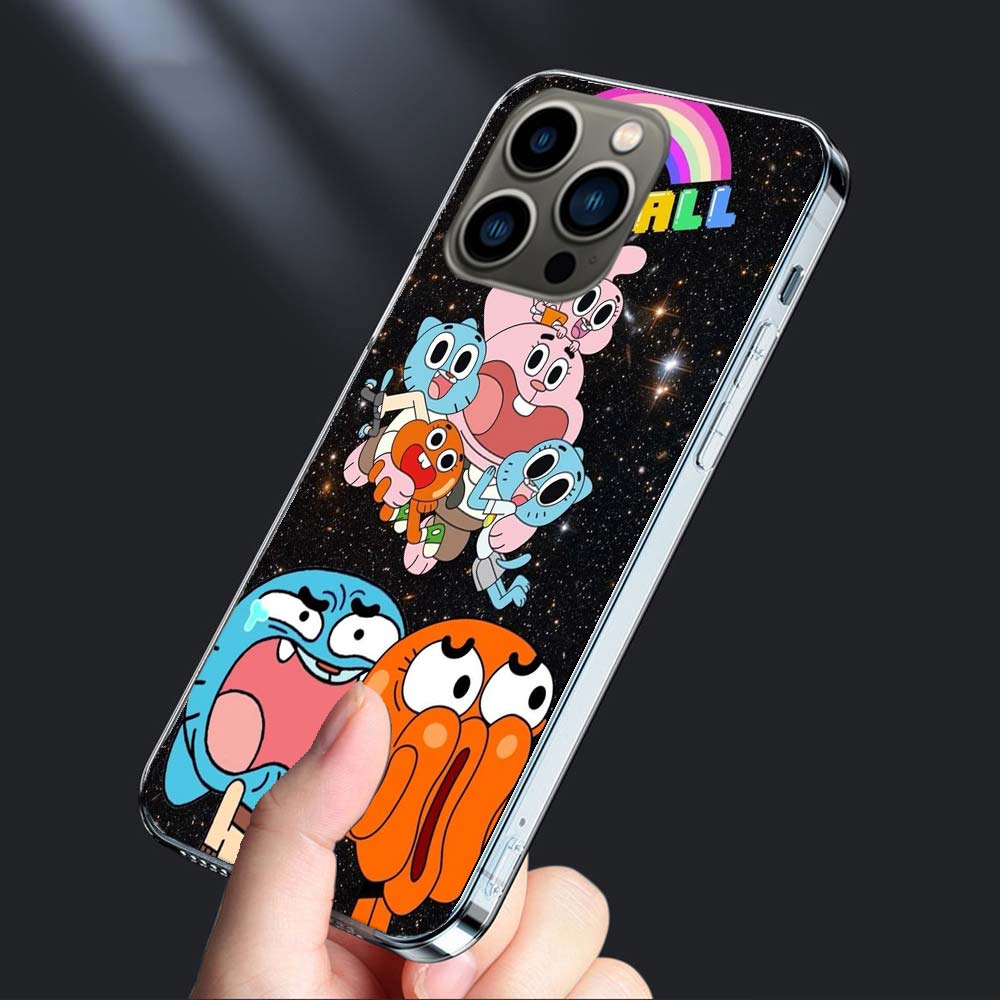 Cartoon The Amazing World of Gumball Phone Case For Iphone 16E 15 Pro 14 Plus 17E 16 17 Pro Max Air 11 12 13 Mini Shockproof