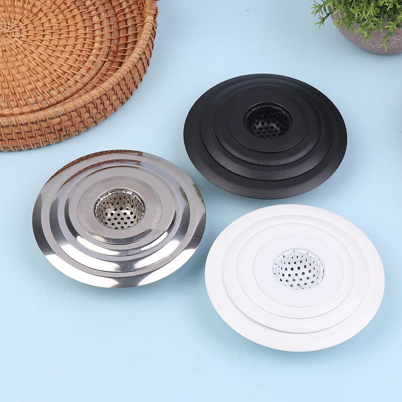 Food Slag Filter, Stainless Steel Sink Mesh, Bathroom Drain Hair Catcher, Shower Floor Stopper Accessory