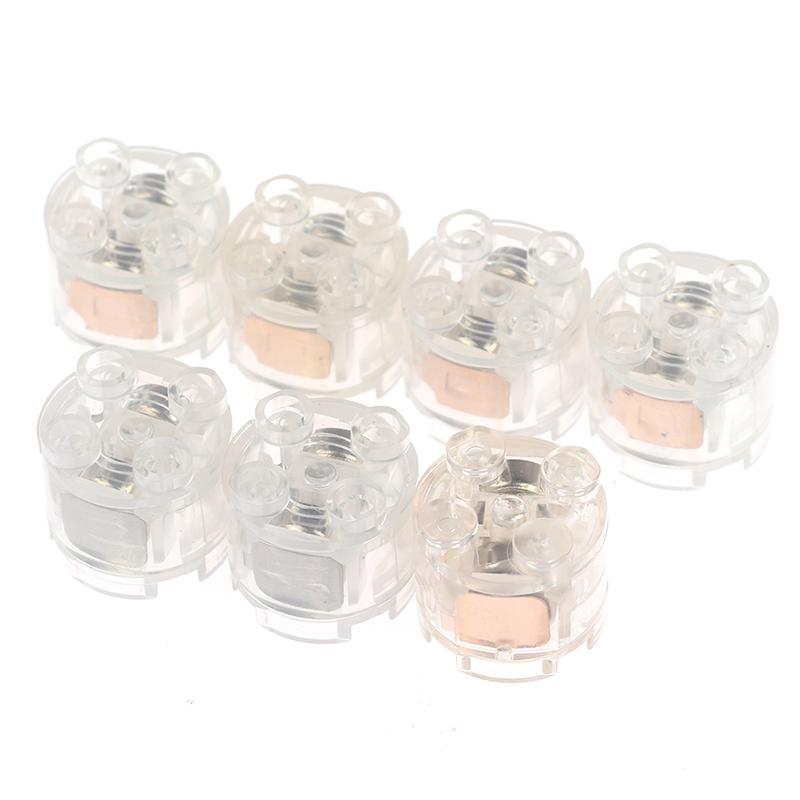 2Pcs Light Brick Luminescent Lamp Accessories Round Diy Colorful Color Led Light