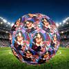 Billie Eilish Print Size 5 Soccer Ball, PU Wear Resistant Football for Match Training and Daily Practice, Birthday Gift for Soccer Fans