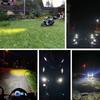 Obiektyw 8D Led światło robocze 2 cale 6000K biały/3000K żółty światło drogowe samochód ciężarowy motocykl terenowy światła przeciwmgielne