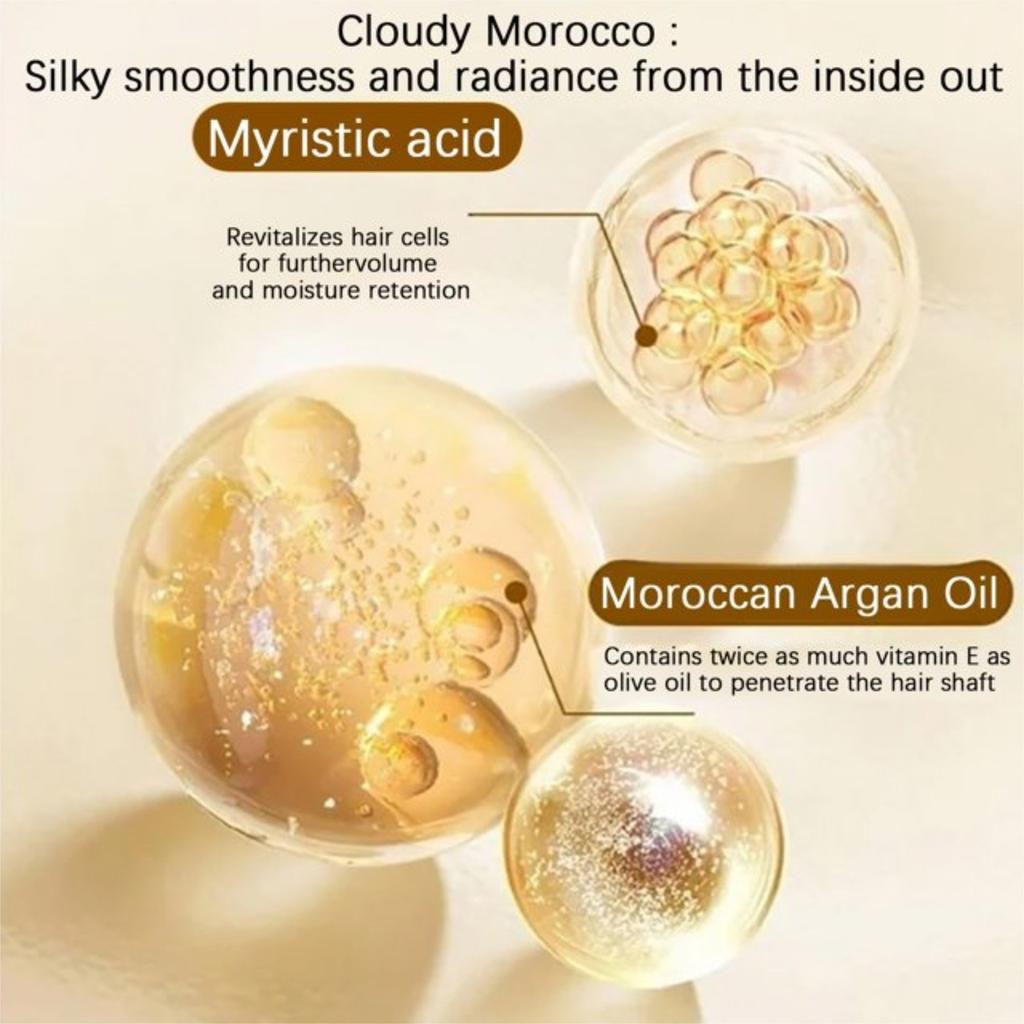 Long-lasting Styling Moroccan Volume Moisturizing Elasticity Moroccan Hydrating Styling Paste Elastin For Dry Damaged Bounce Curl Hair Care 280ML