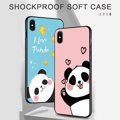 Cute Cartoon Panda Soft TPU Phone Case for iPhone 14 13 12 11 Pro Max Samsung Galaxy S20 FE S23 A52 A52 M21 M32 Xiaomi Redmi Back Cover