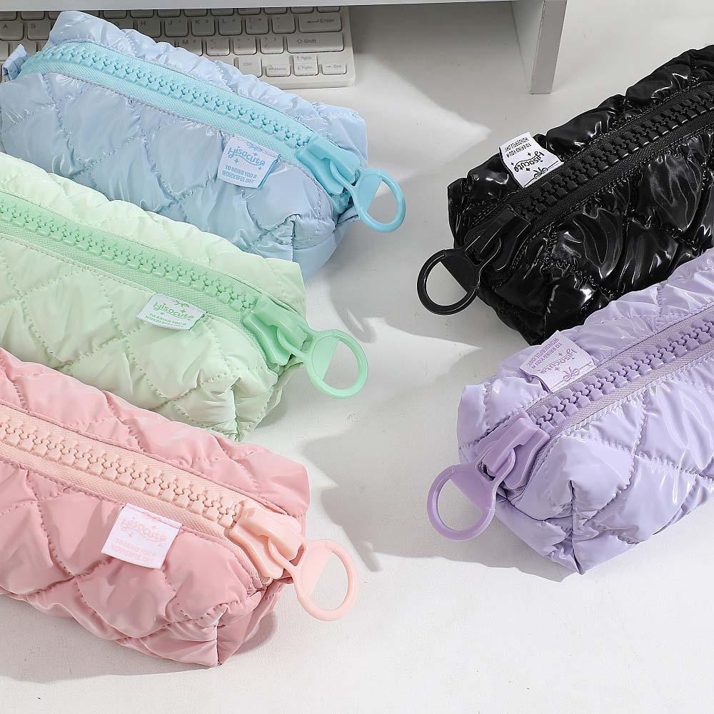 Candy Color Stationery Bag Stationery Organizer Pencil Case Soft Cosmetic Bag  Pencil Box