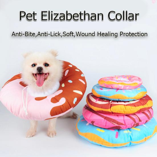 Collier de récupération pour animaux de compagnie, doux, confortable, anti-rayures, collier de protection pour chat et chien, fournitures pour animaux de compagnie