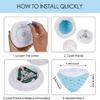 Multicolor LED Floating Light Automatic Color-Changing Water Float Light for Bathtub Spa Decoration Battery Operated