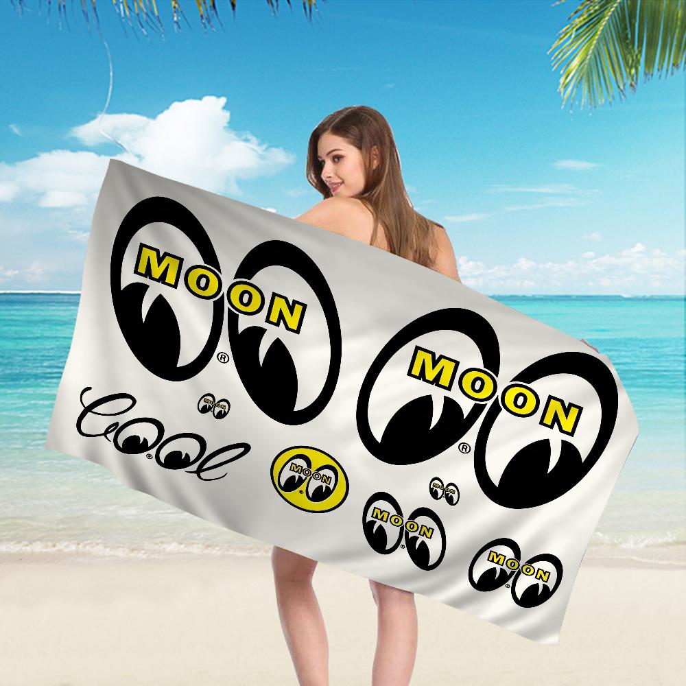 Mooneyes Bath Towel Microfiber Soft Water Absorbing Breathable For Girl Kids Decorative Cartoon Beach Towel