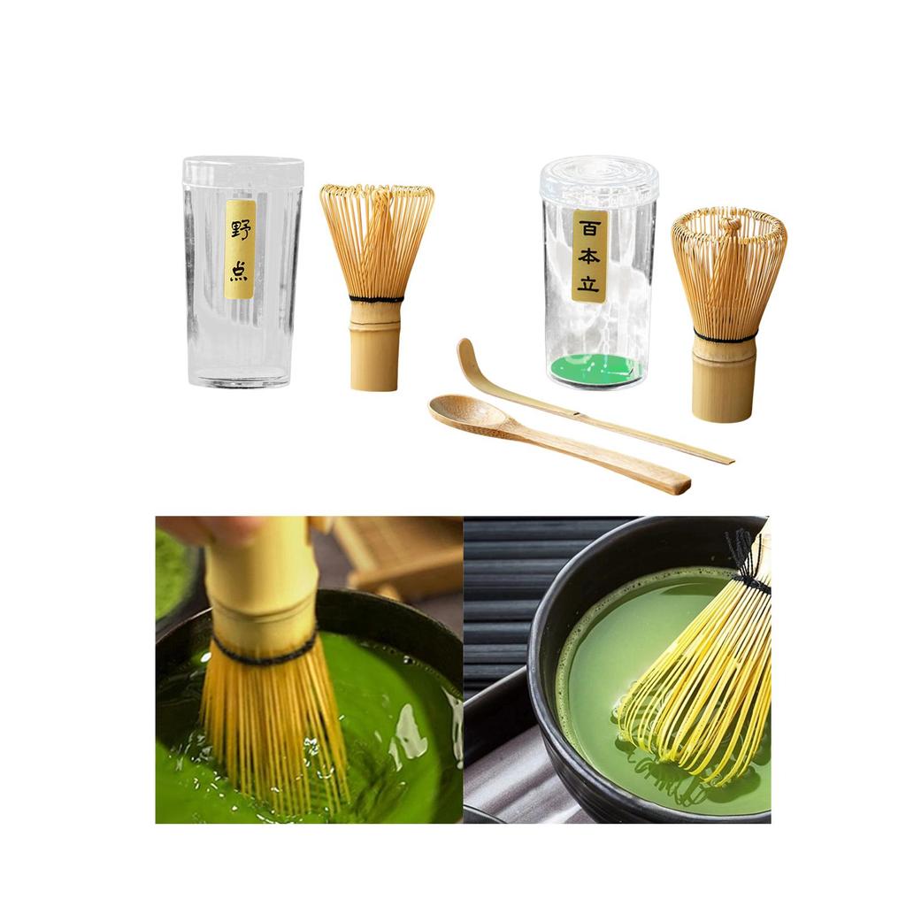 Matcha Ceremony Set, Traditional Matcha Set Bamboo Handmade Professional Japanese Bamboo Whisk, Matcha Set for Tea Room