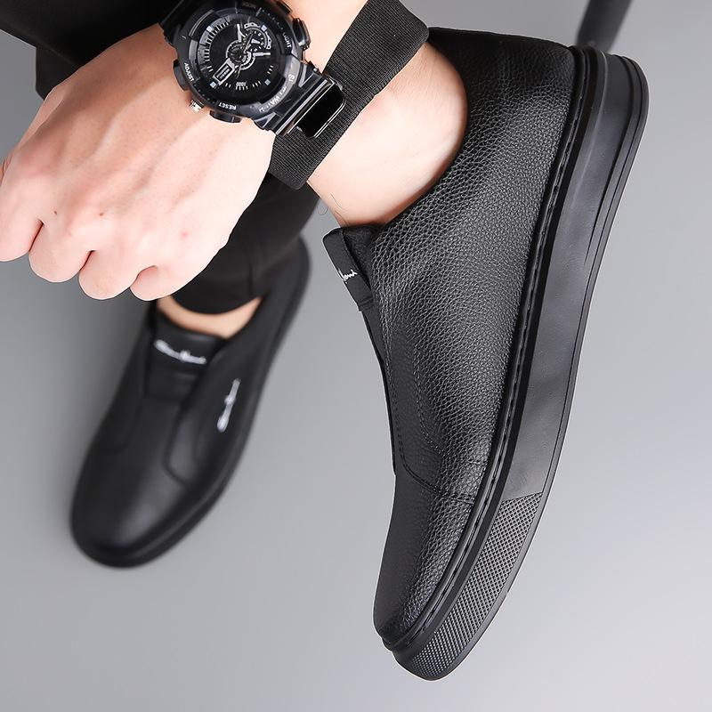 Men's shoes, sports shoes, casual style, comfortable, breathable and non-slip Korean version, strap-up, flat bottom, soft bottom, soft