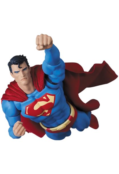 MAFEX Superman HUSH Action Figur Gelenkig Sammlerstück mit rotem Umhang Version. Figur, [Gebraucht]