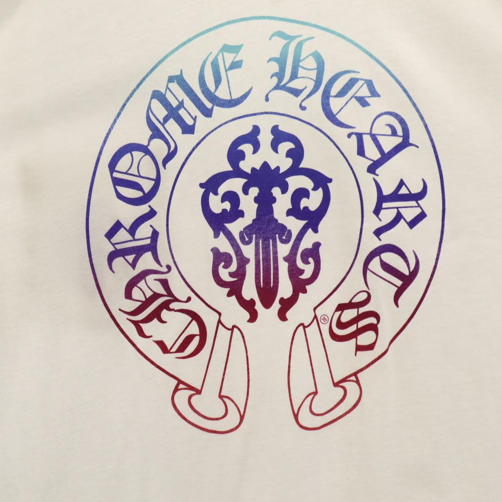 CHROME HEARTS Made in USA Back logo Short sleeve T-shirt XL white Men's Used