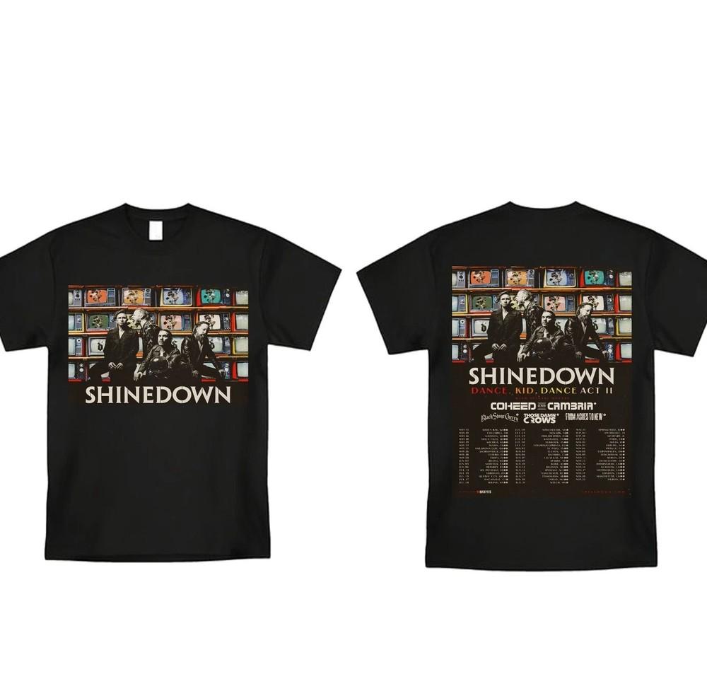 Shinedown Dance Dance Act II Tour 2026 Tshirt Unisex T-Shirt XL
