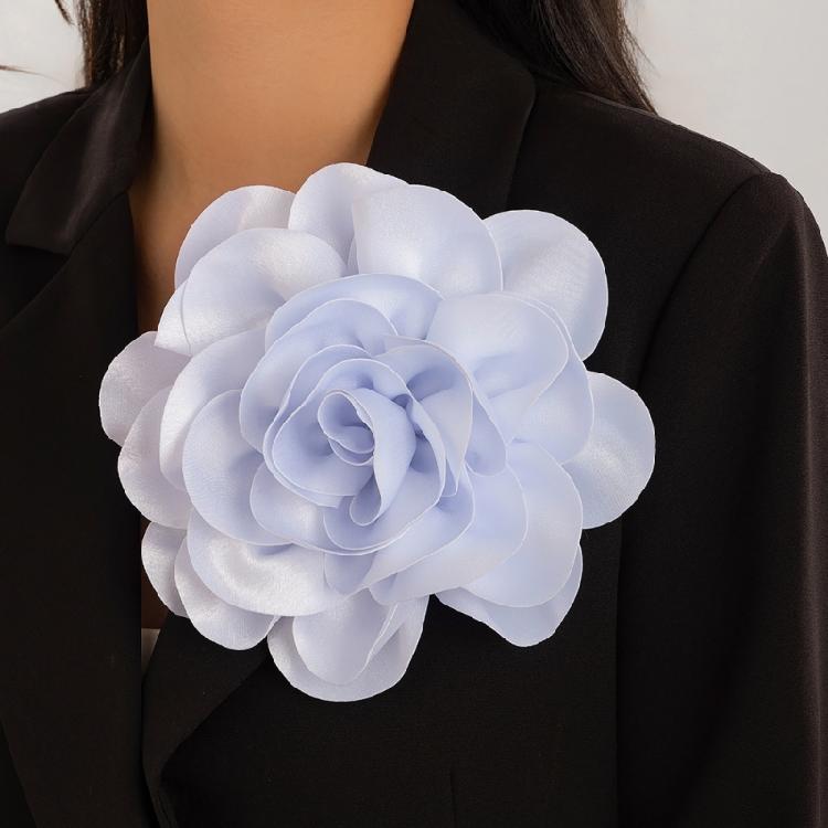 Fashionable Flower Brooch Dinner Party Rose Boutonniere for Special Gatherings