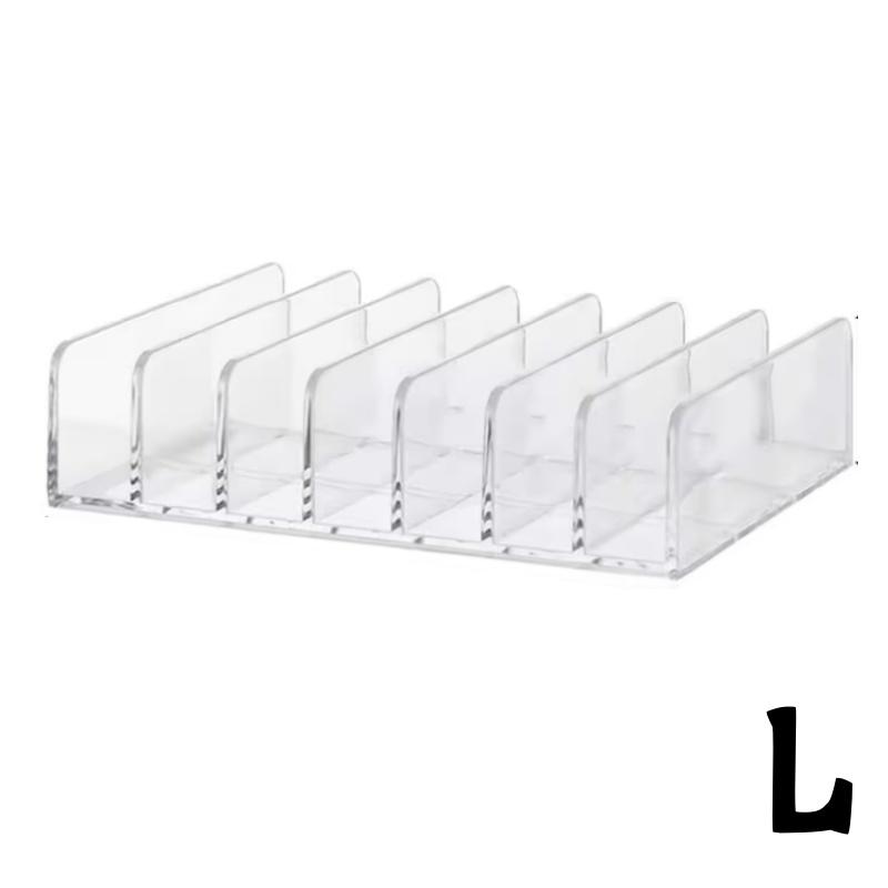 7-Fächer Make-up-Aufbewahrungsregal Lidschatten-Platten-Organizer Multifunktional Transparenter Kunststoff-Aufbewahrungs-Self für Musikfilm