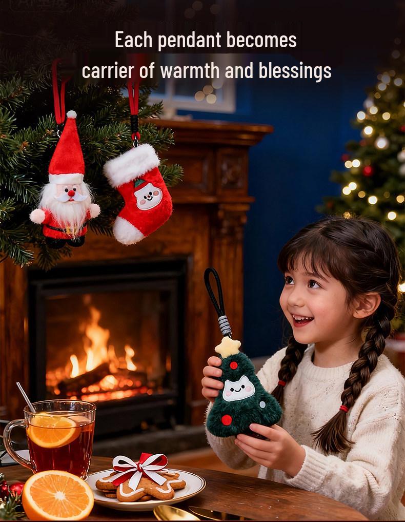 Cross-border Santa Claus Christmas Tree Plush Toy Pendant - Small Size Rag Doll