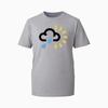 Retro Weather Forecast Pattern Tshirt  Meteorologist Minimalist Style  Rain Clouds And Sun  Suitable For Both Unisex And Unisex
