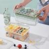 Ice Box with Ice Scoop Creative One-button Press-type Easy Release High-color Ice Box Ice Cube Mold for Chilling Whiskey DIY