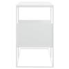  Side Table, White, 55x36x59.5 Cm, Wood-based Material