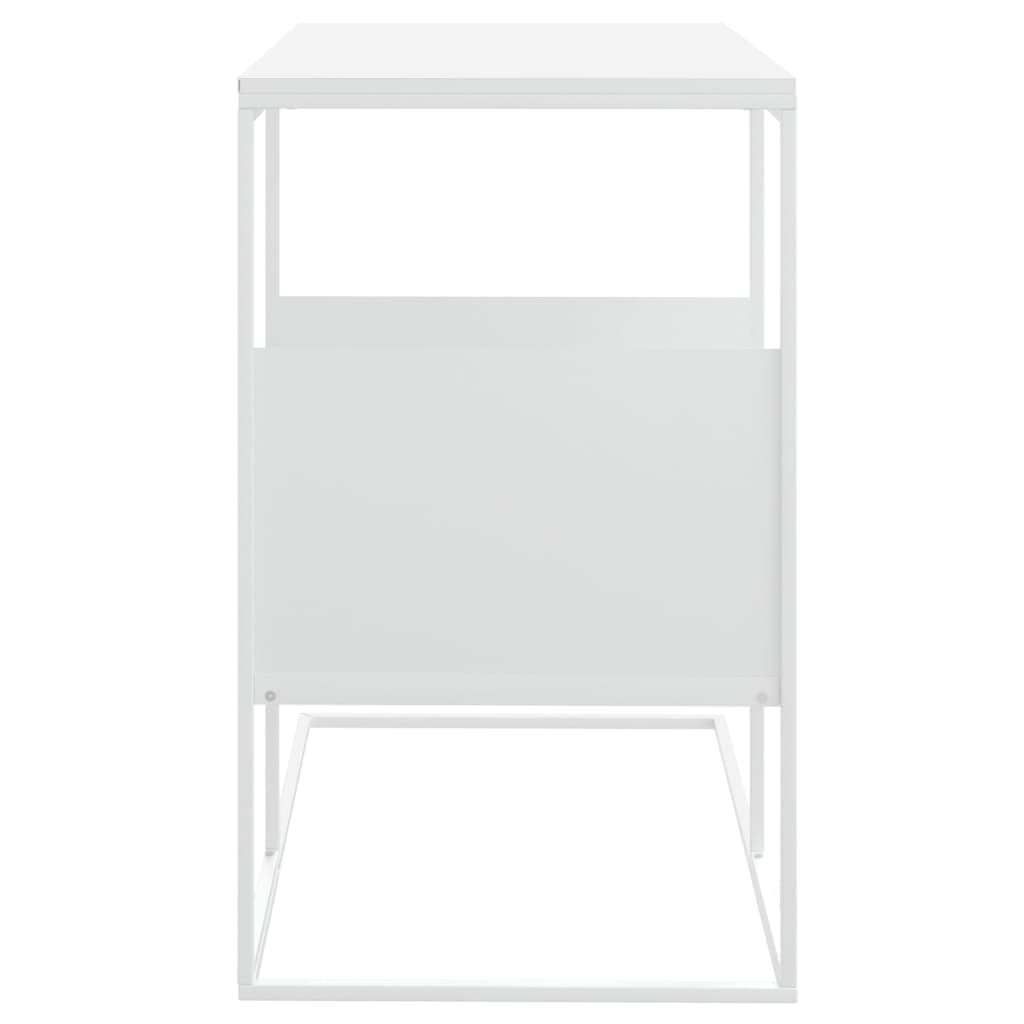  Side Table, White, 55x36x59.5 Cm, Wood-based Material