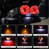 Universal 12V Motorcycle LED Brake Tail Light Signal Lights LED Integrated Tail Light with License Plate Bracket Motorbikes