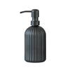 Luxurious Vertical Stripe Glass Pump Bottle for Soap, Lotion, or Shampoo