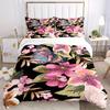 Set Lenzuola con Motivo Floreale 3 Pezzi, Adatto per la Decorazione della Camera da Letto, (Include 1 Copripiumino e 2 Federe, Piumone Non Incluso) yy250822136