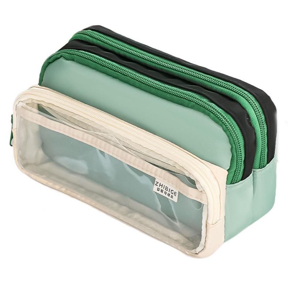 Multi-layer Stationery Storage Bag Large Capacity Pen Pencil Case Pencil Bag  Kids Gift