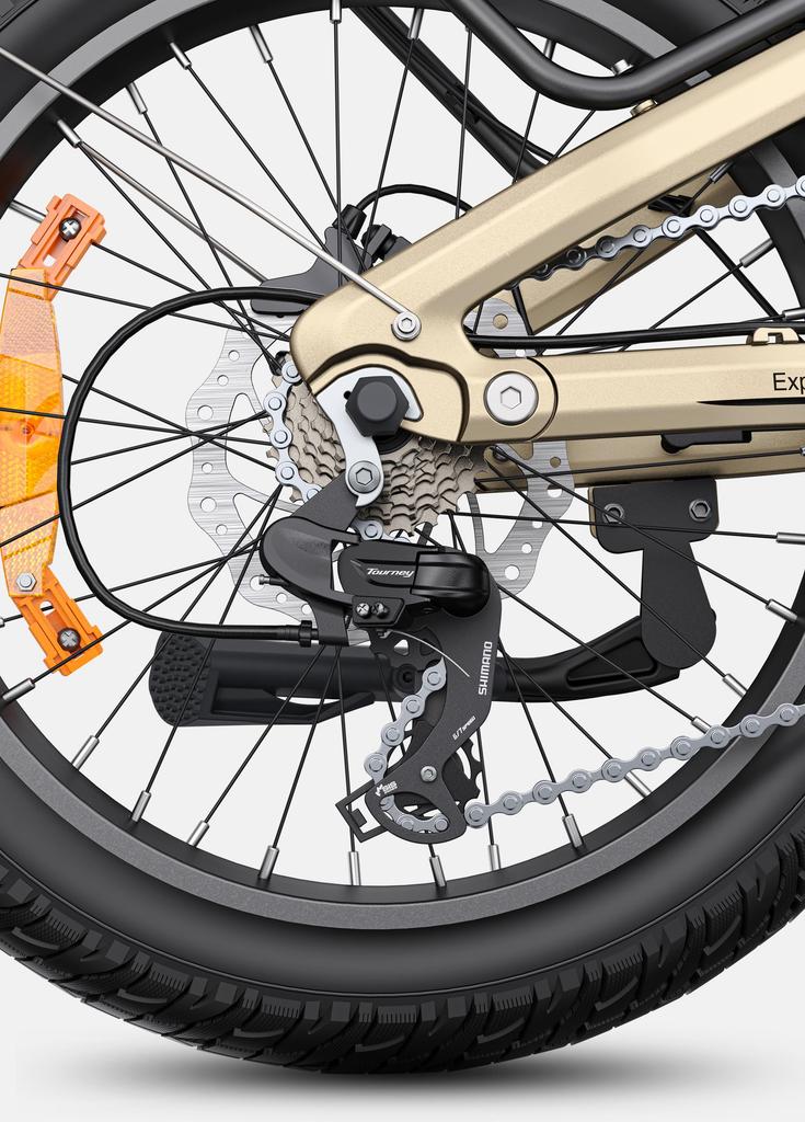 ENGWE L20 3.0 Pro – 100Nm Mid-Drive Motor, 48V15Ah Samsung Battery, 160km Range, 20x3.0 Tires, 7 Speed, Hydraulic Brakes