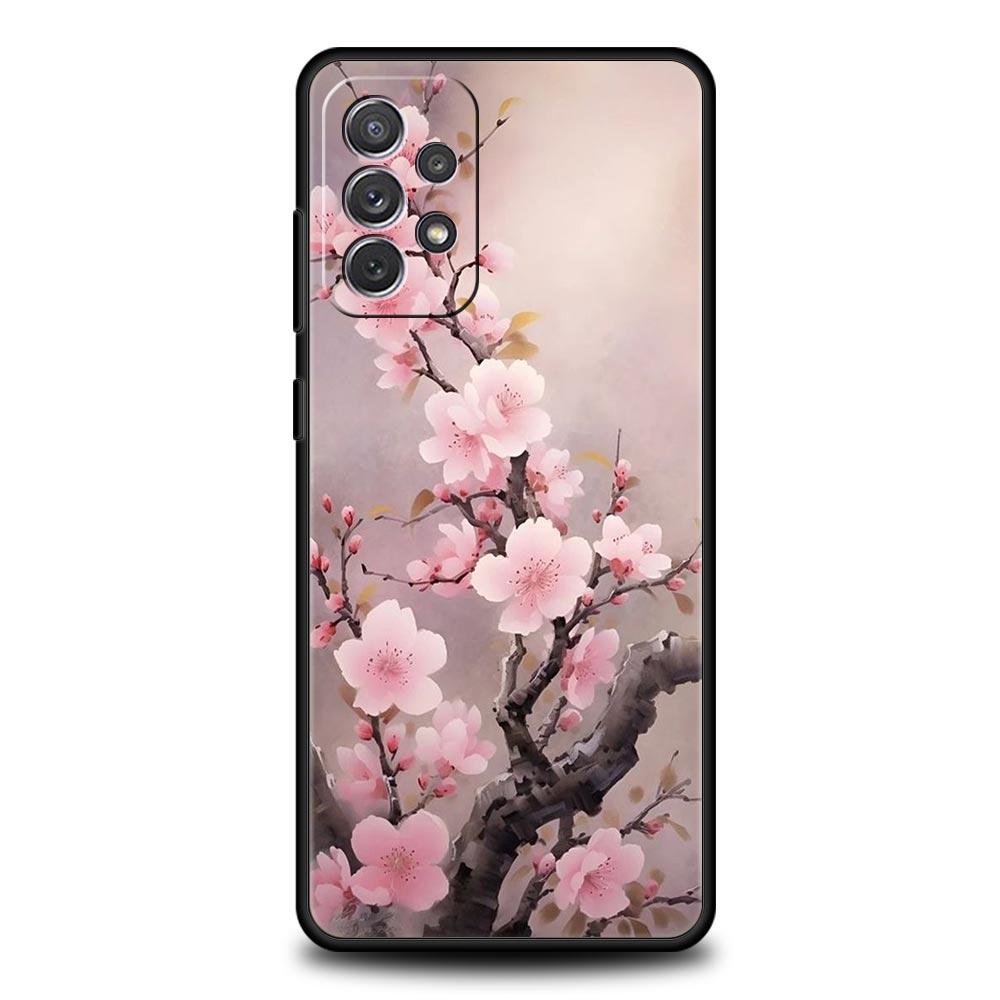 Cherry Blossoms Phone Case For Samsung Galaxy A17 A07 A55 A35 A25 A15 A05s A33 5G A31 A23 A21s A13 A11 A41 A73 A53 A51 A71 Cover