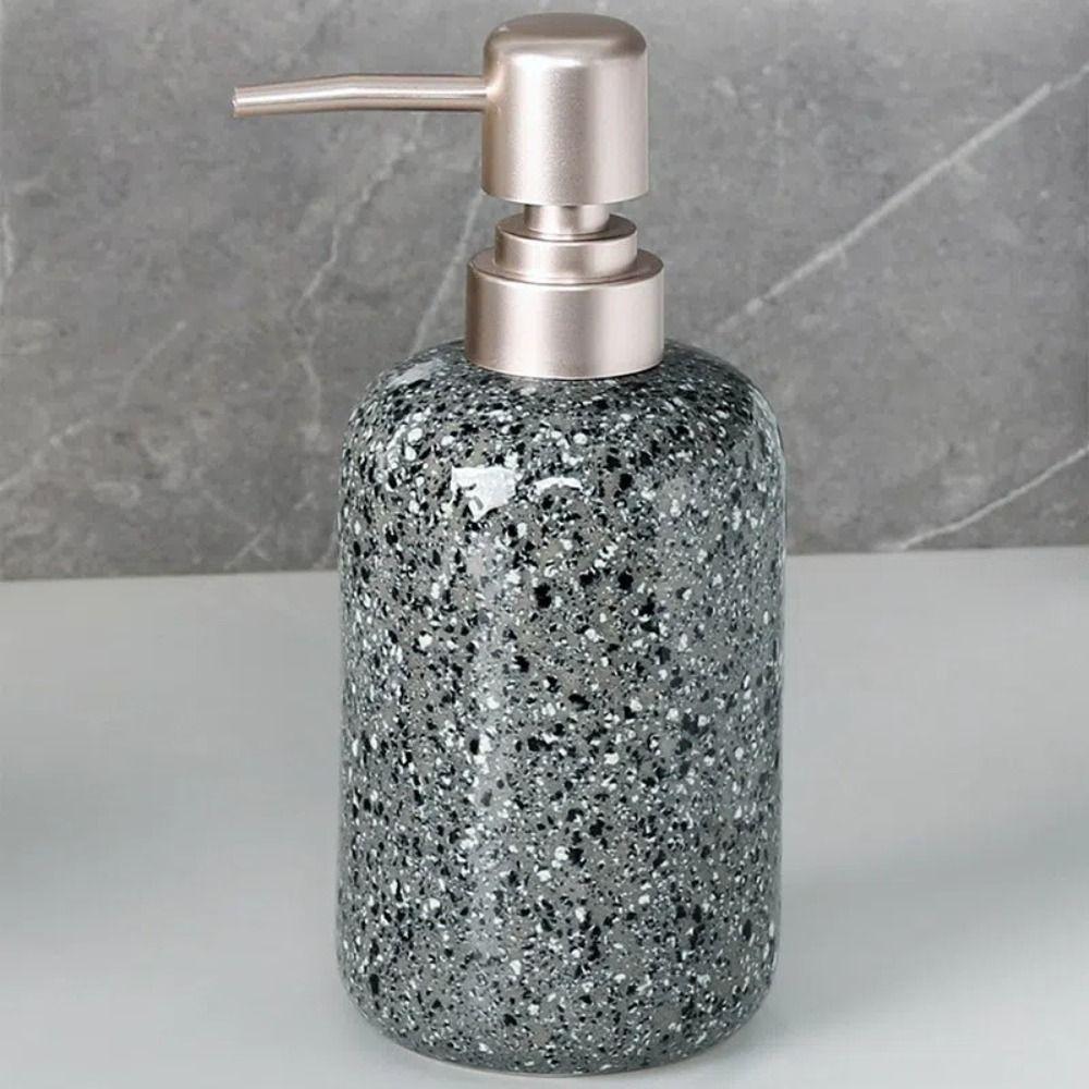 Shower Gel Ceramic Soap Dispensers 400ml Hand Sanitizer Dispenser Minimalist Shampoo Bottle  Hotel