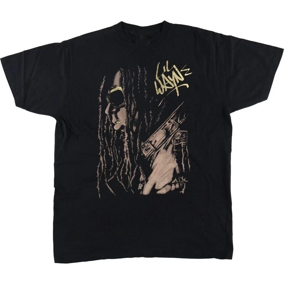 

Lil Wayne Rap Black Tee Cotton Adult T-Shirt UU1064 4XL