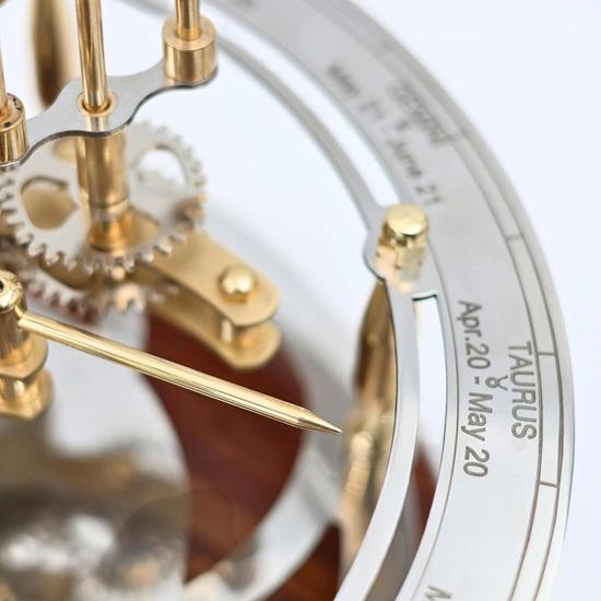 25.4 Cm Orrery, A Perfect Art To Display In Your Office or Room, Planets Made of Semi Precious Stones, A Hand Driven Model of Solar System