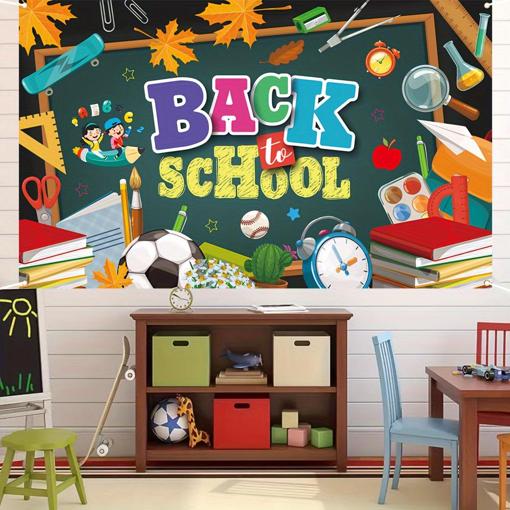 1pc, back-to-school decorative banner, back-to-school campus classroom decorative banner, made of polyester material