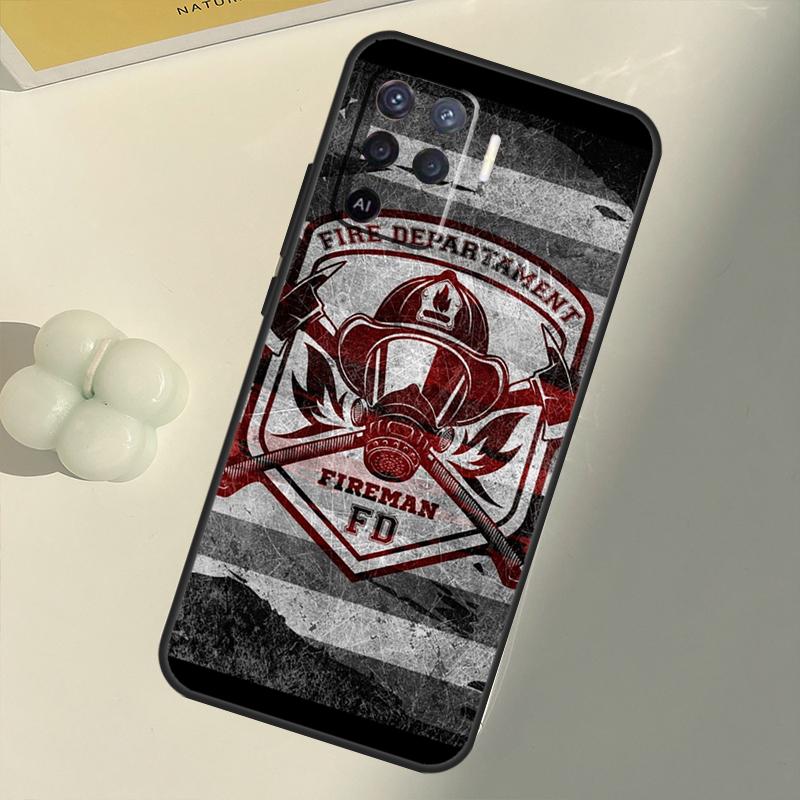Firefighter Heroes Fireman For OPPO Find X3 Lite X5 Pro A5 A9 A31 A53 S A83 A91 A93 A54 A74 A94 A15 A16 A52 A72 Case