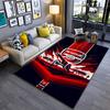 "Arsenal Fußballverein Logo Teppich mit Kanonen-Design, Rot-Schwarzes Thema" Geeignet für die Verwendung als Anti-Rutsch-Matte für Wohnzimmer, Schlafzimmer, Sofas