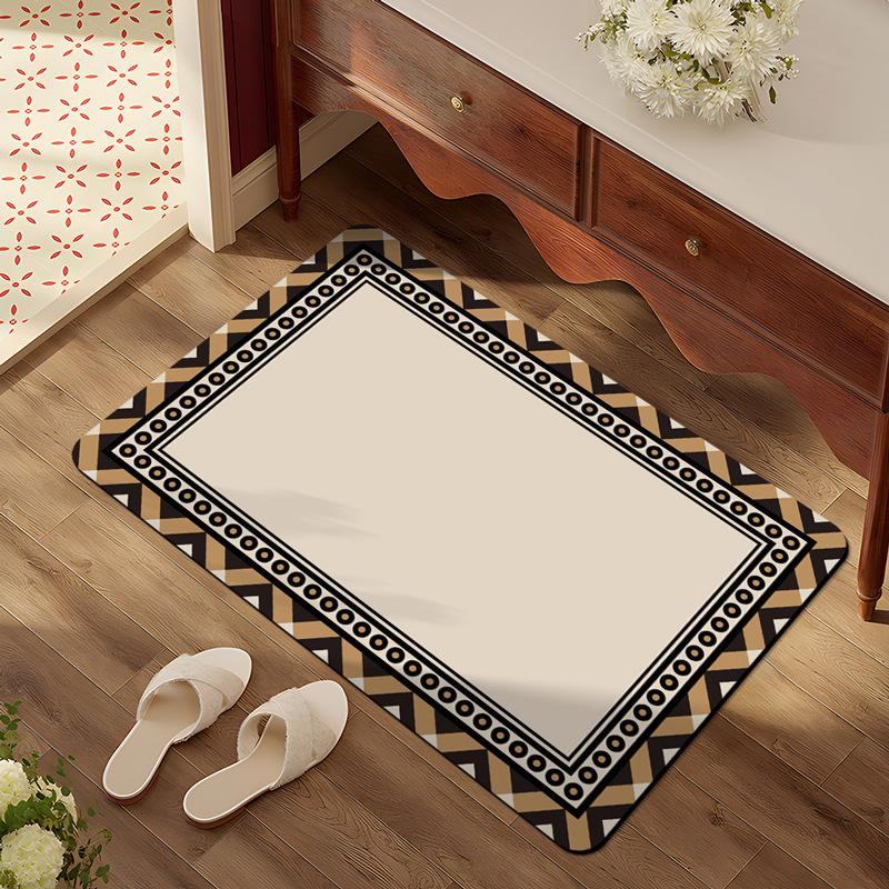 Floor Mat for Household Bathroom Quick Drying Water Absorption Anti Slip Foot Mat for Bathroom